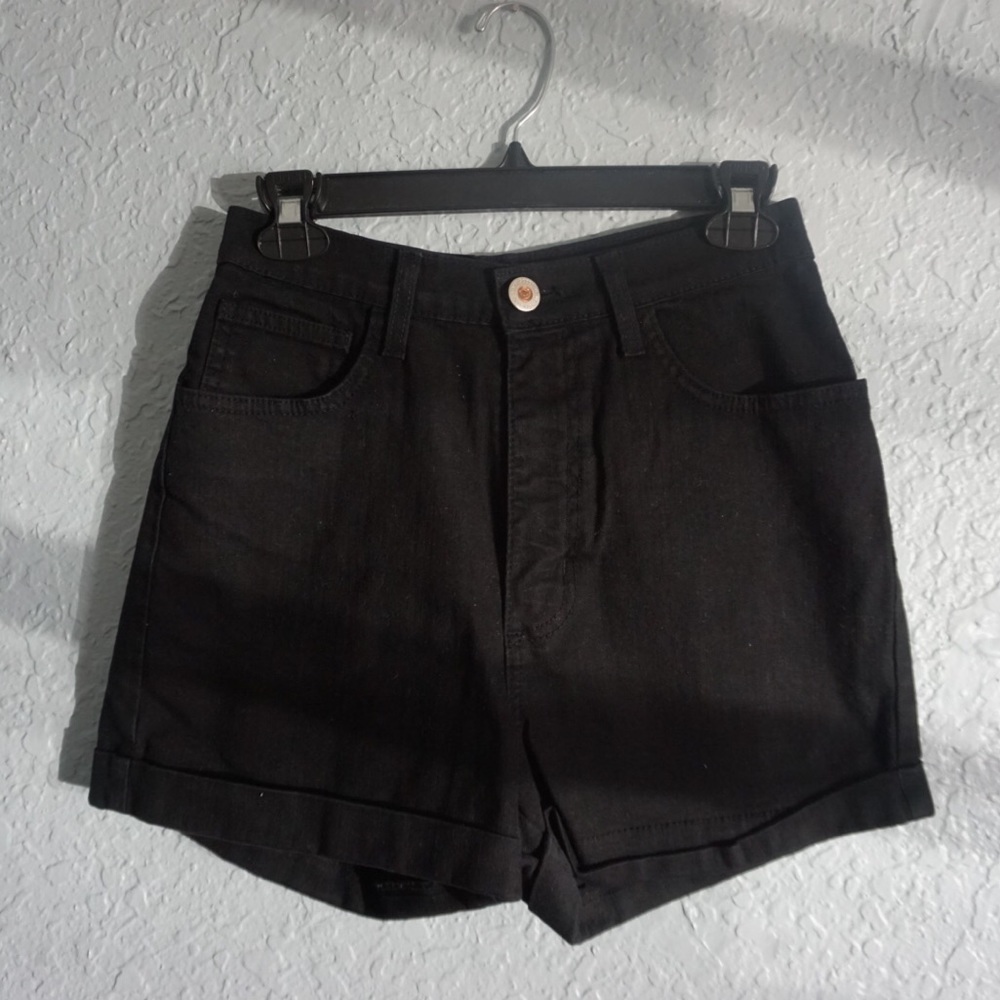Black high waisted shorts